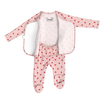 Baby Bundle Footie - Fig + Strawberries