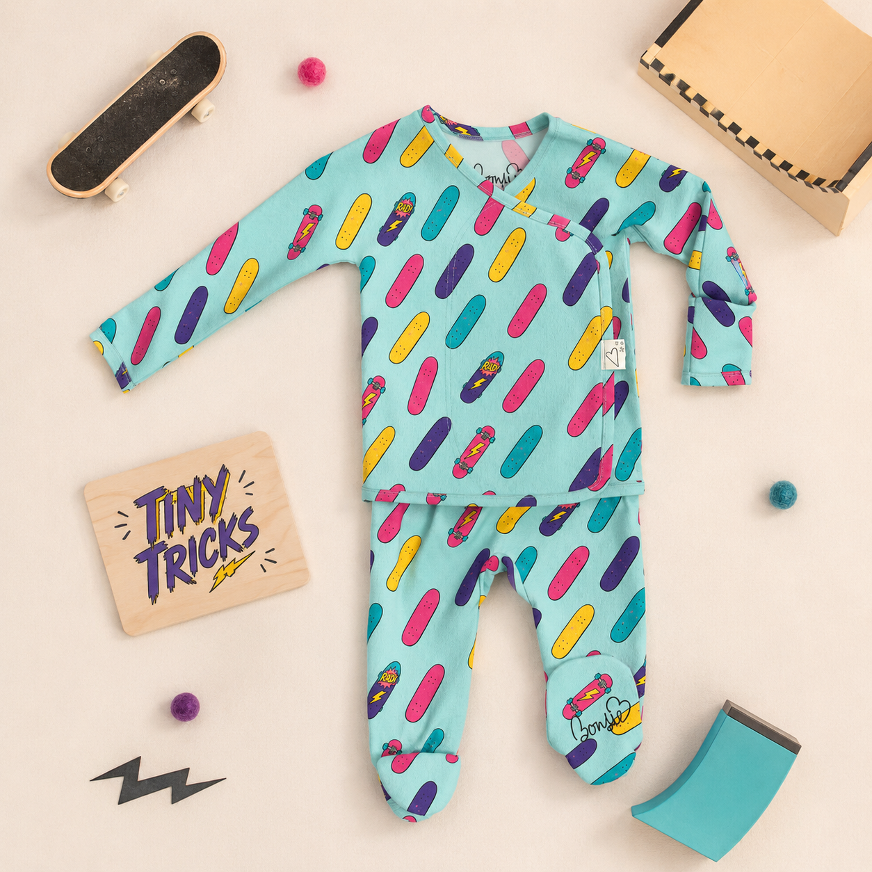 Baby Bundle Footie - Pinky Promise + Tiny Tricks