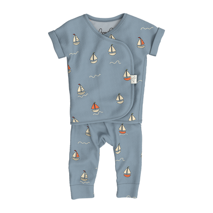 Footless Short Sleeve - Ahoy Baby