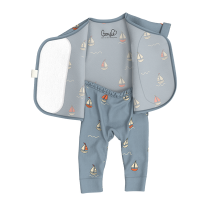 Footless Short Sleeve - Ahoy Baby