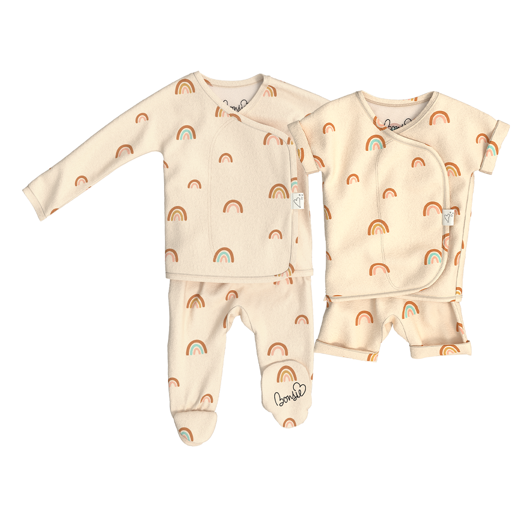 Baby Bundle - Little Wishes Footie + Romper
