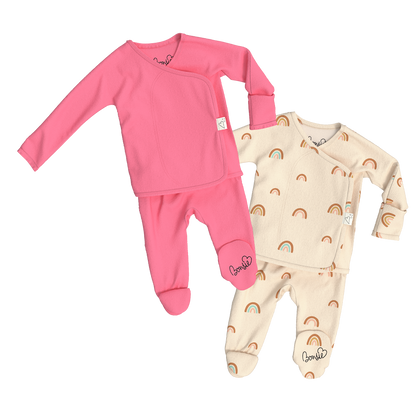 Baby Bundle Footie - Pinky Promise + Little Wishes