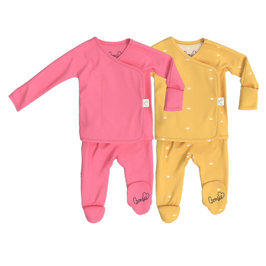 Baby Bundle Footie - Pinky Promise + Sunrise
