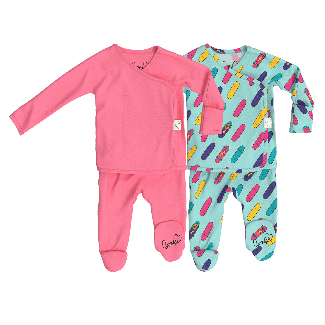 Baby Bundle Footie - Pinky Promise + Tiny Tricks