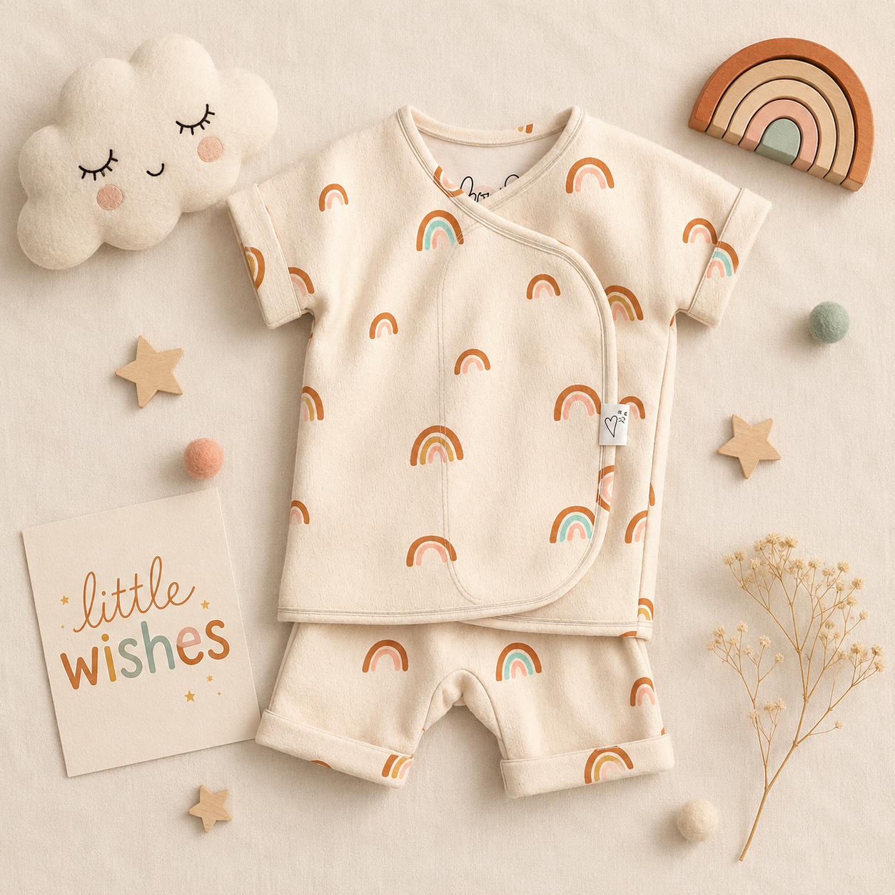 Baby Bundle - Little Wishes Footie + Romper