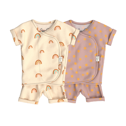 Baby Bundle Romper - Little Wishes + Galaxy Gleam