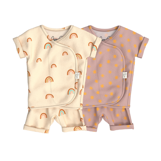 Baby Bundle Romper - Little Wishes + Galaxy Gleam
