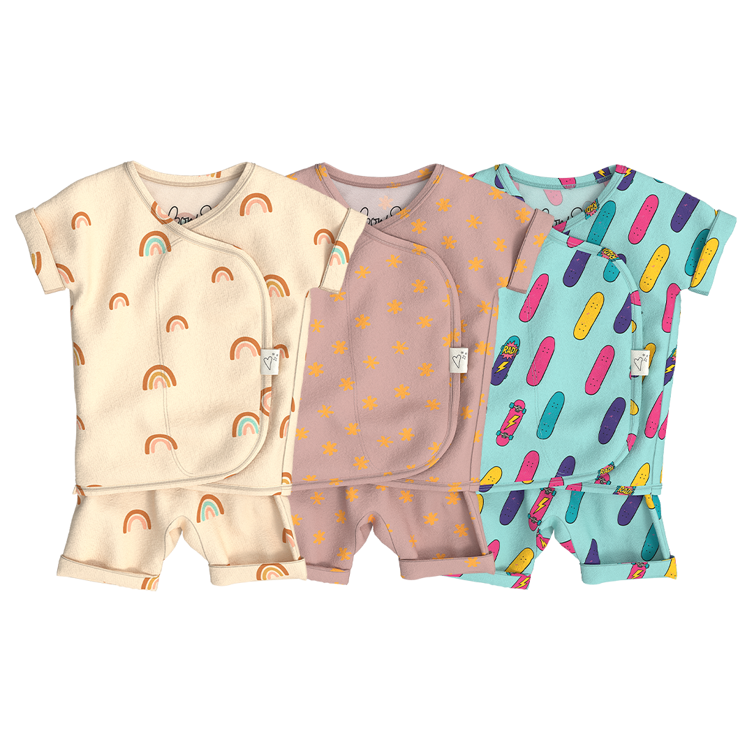 Baby Bundle Romper - Little Wishes, Galaxy Gleam + Tiny Tricks