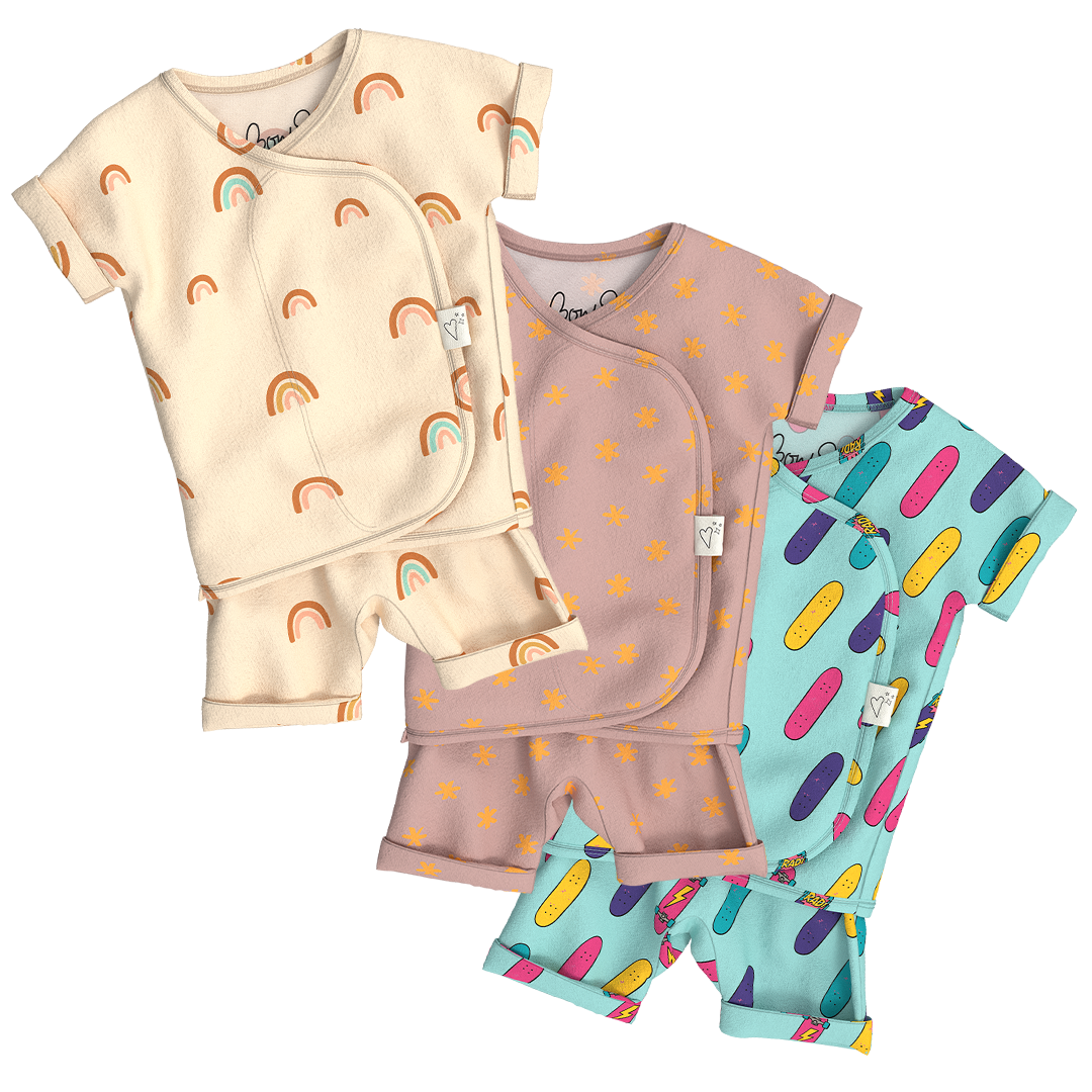 Baby Bundle Romper - Little Wishes, Galaxy Gleam + Tiny Tricks