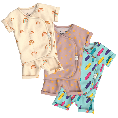 Baby Bundle Romper - Little Wishes, Galaxy Gleam + Tiny Tricks