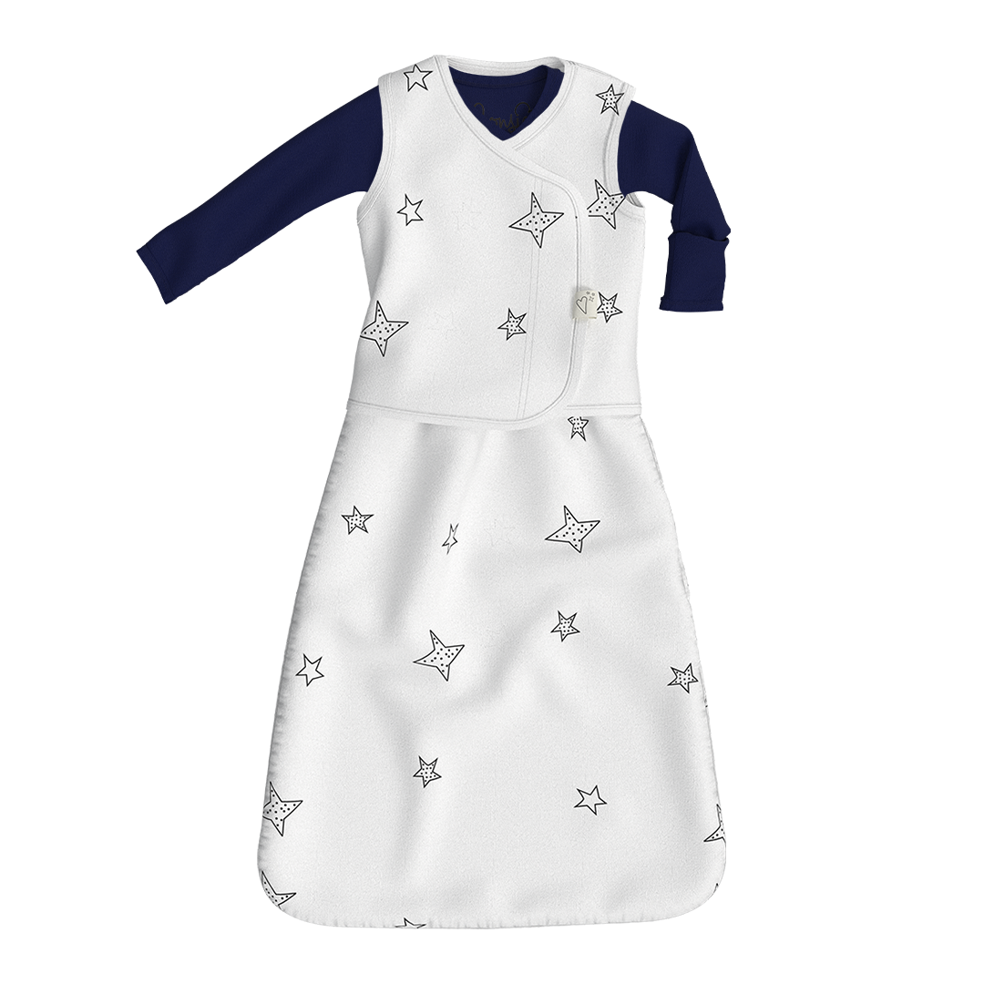 Cuddle Bundle - Stars Cuddle Sack + Midnight Footie