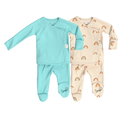 Baby Bundle Footie - Tiny Tide + Little Wishes