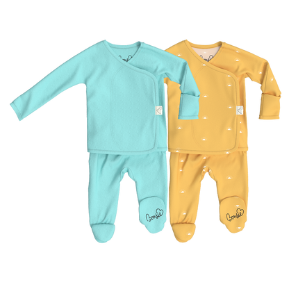Baby Bundle Footie - Tiny Tide + Sunrise