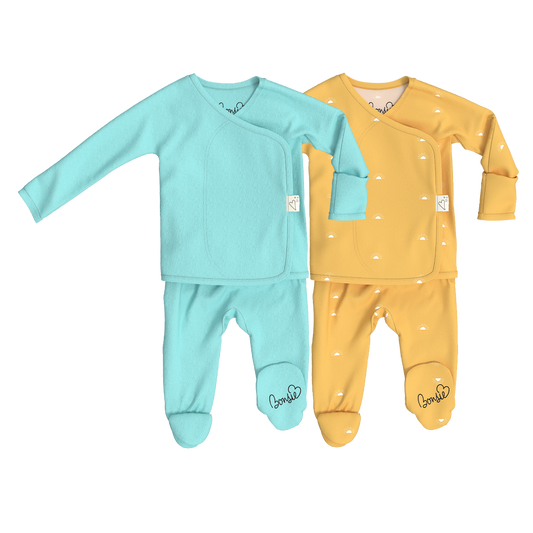 Baby Bundle Footie - Tiny Tide + Sunrise