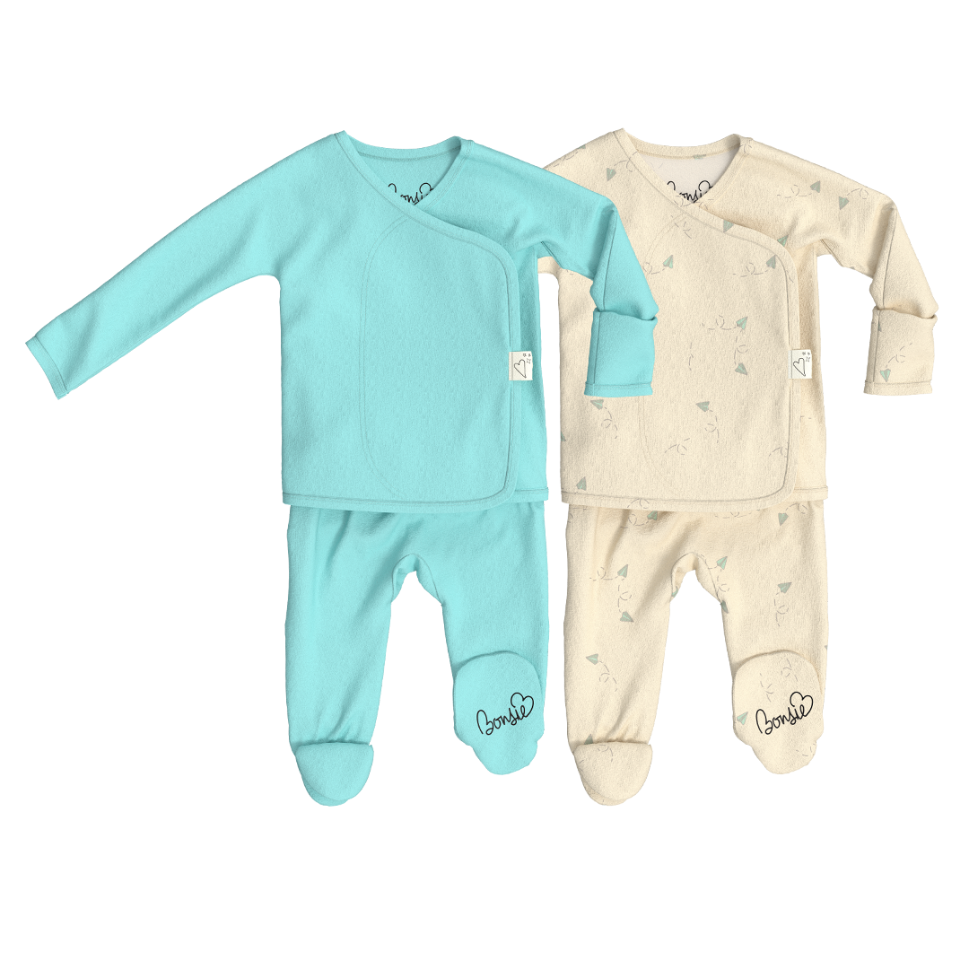 Baby Bundle Footie - Tiny Tide + Flight Crew