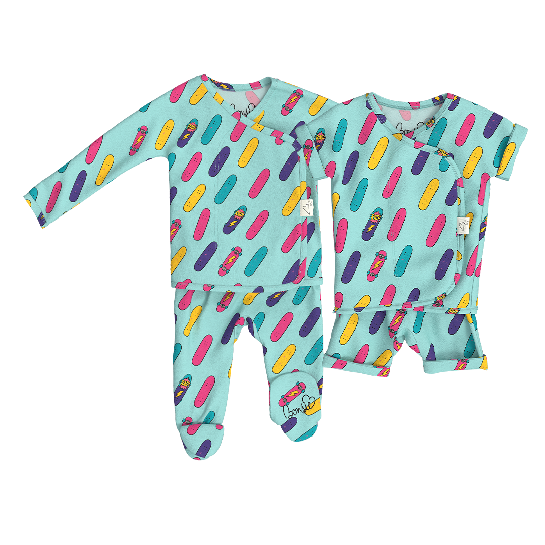 Baby Bundle - Tiny Tricks Footie + Romper