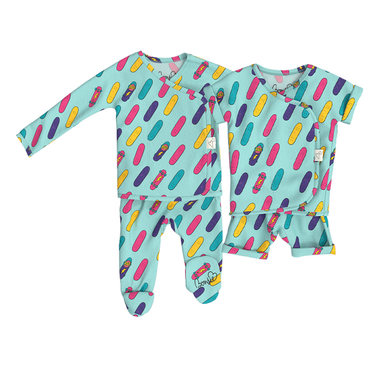 Baby Bundle - Tiny Tricks Footie + Romper