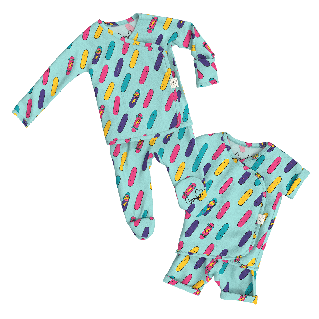 Baby Bundle - Tiny Tricks Footie + Romper