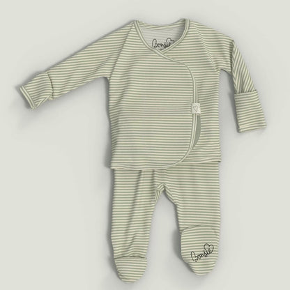 Baby Bundle Footie - Avocado + Mint Twist